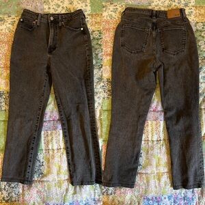 Black Madewell curvy perfect vintage jeans size 25